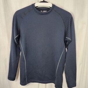 Black Under Armour Waffle Knit Long Sleeve Top